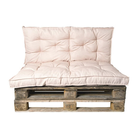 Palletkussens 120x80 cm - beige - set van 2