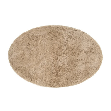 Vloerkleed fluffy ovaal - bruin - 120x180 cm