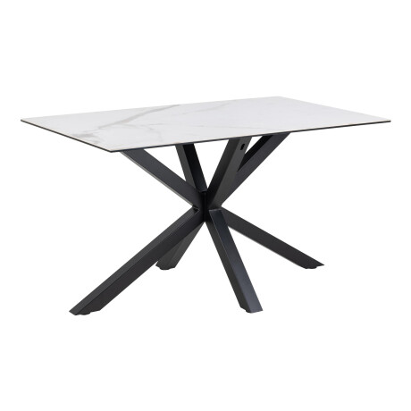 Bendt Eettafel 'Line' Keramiek, 135 x 80cm, kleur Wit