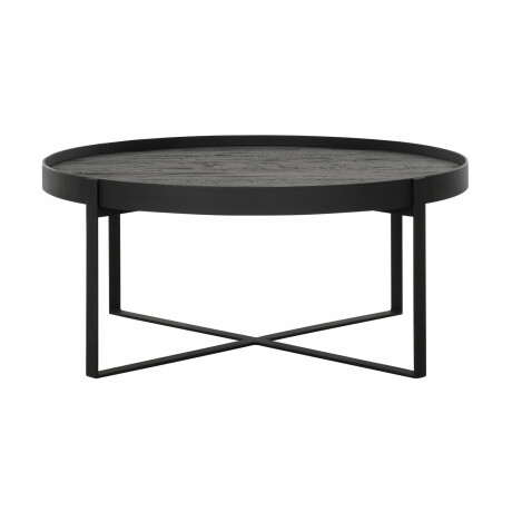 DTP Home Salontafel 'Pluto' Teakhout, 80cm, kleur Zwart