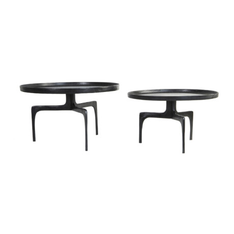 Light & Living Salontafel 'Pano' Set van 2 stuks, kleur Donker Brons