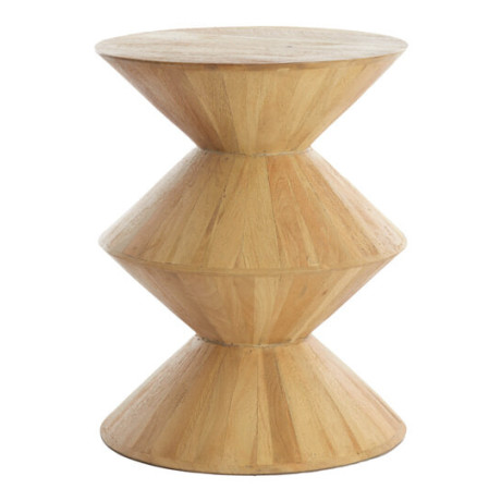 Light & Living Bijzettafel 'Larus' Mangohout, 40cm, kleur Naturel