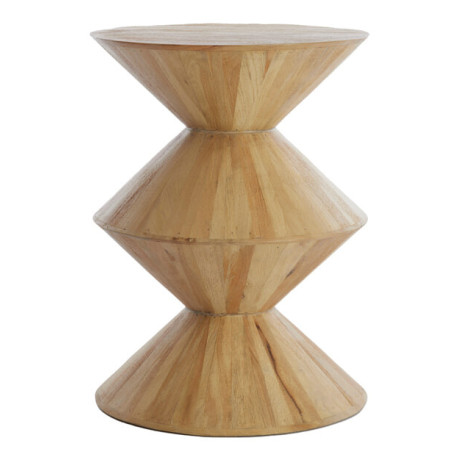 Light & Living Bijzettafel 'Larus' Mangohout, 45cm, kleur Naturel