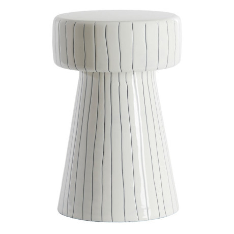 Light & Living Bijzettafel 'Dakwa' 29cm, kleur Wit/Zwart