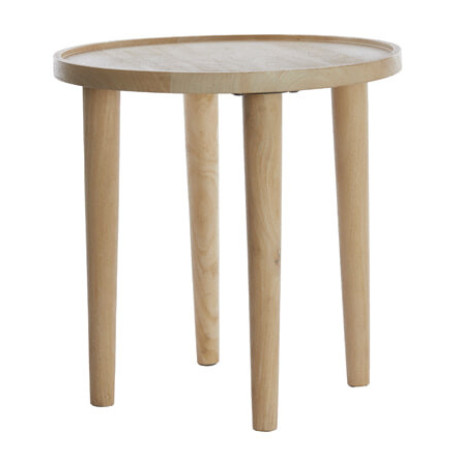 Light & Living Bijzettafel 'Qiano' Mangohout, 45cm, kleur Naturel