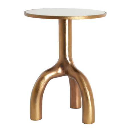 Light & Living Ronde Bijzettafel 'Mello' Ø40cm, kleur Brons