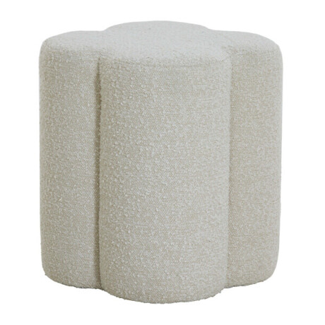 Light & Living Poef 'Nalani' Bouclé, kleur Crème