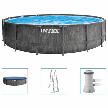INTEX Zwembadset Greywood Prism Frame Premium 457x122 cm
