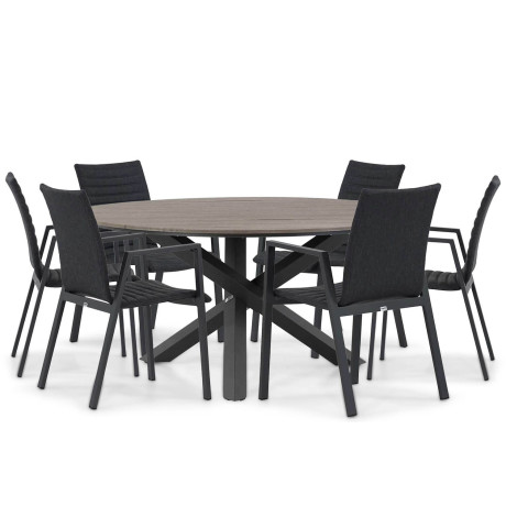 Osmen Joliet/Ancona 150 cm dining tuinset 7-delig