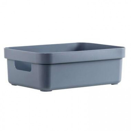 Sigma home box 9 liter - donkerblauw - 35,2x25,3x12,2 cm - Leen Bakker