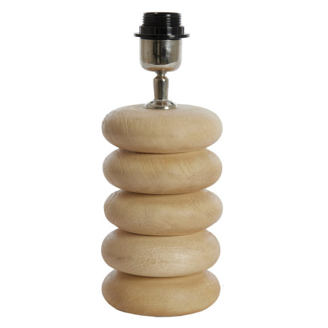 Light & Living Tafellamp 'Budongo' Mangohout, 21cm, kleur Naturel (excl. kap)