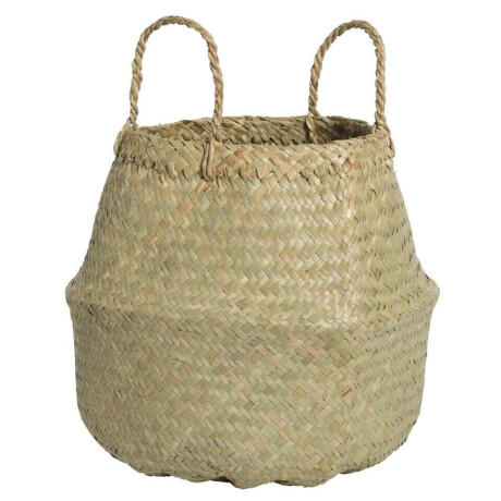 Leen Bakker - Thaise Mand Yuan - Naturel - 37xØ30 Cm - Zeegras - Beige