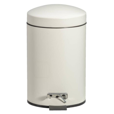 Leen Bakker - Pedaalemmer Pedro 3l - 27,5xØ16,8 Cm - Metaal - Beige - B27.5 Cm