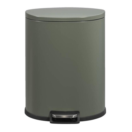 Leen Bakker - Pedaalemmer Flatback - 50 Liter - 64x48,5x36,8 Cm - Metaal - Groen - 49x64x37 Cm