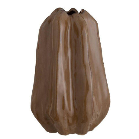 Leen Bakker - Vaas Fleurie - - 25,5x16,5x15 Cm - Stoneware - Bruin - 16.5x25.5x15 Cm