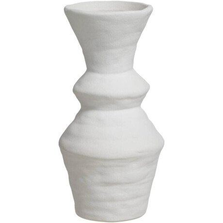 Leen Bakker - Vaas Nora - Off-white - 24,5xØ12,3 Cm - Keramiek - Wit#Crème - H24.5 Cm