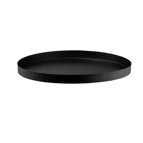 Leen Bakker - Dienblad Fenno - - Ø52 Cm - Metaal - Zwart