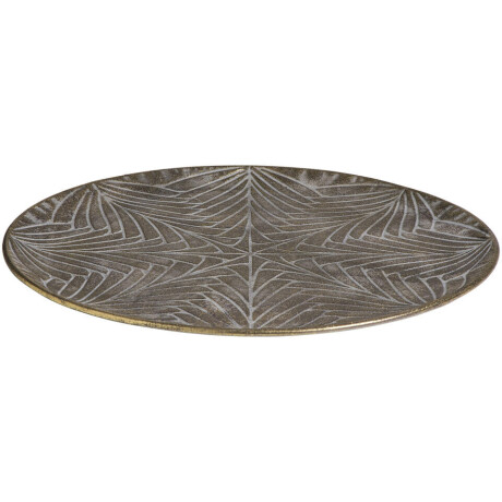 Leen Bakker - Dienblad Louis Goudkleur - Ø58 Cm - Metaal - Goudkleurig