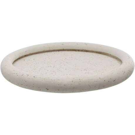20% korting - Leen Bakker - Decoratie Tray Nordic - Off-white - Ø26cm - Cement - Crème