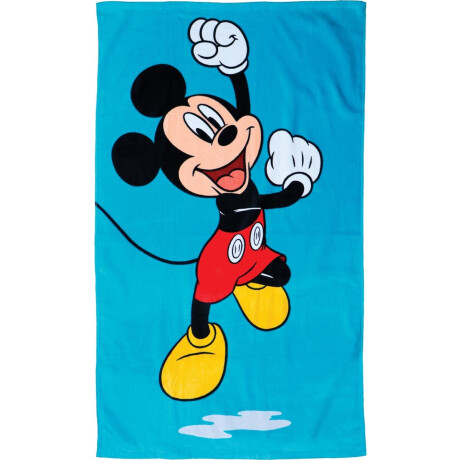 Disney Mickey Mouse Strandlaken, Blue - 70 x 120 cm - Katoen