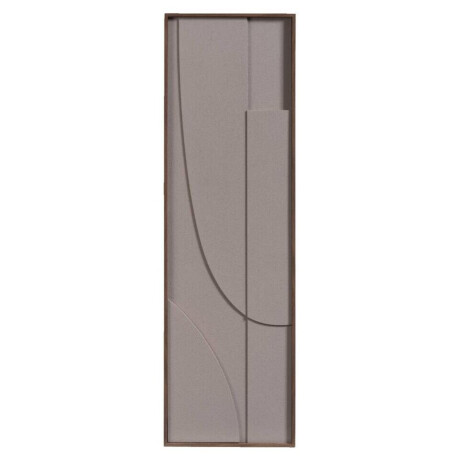 Leen Bakker - Wanddecoratie Abstract - - 115x35 Cm - MDF - Beige