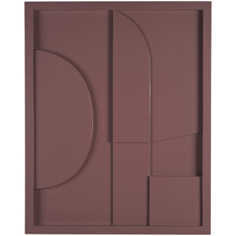 15% korting - Leen Bakker - Schilderij Abstract Art - 50x40 Cm - MDF - Rood - 2.5x40x50 Cm