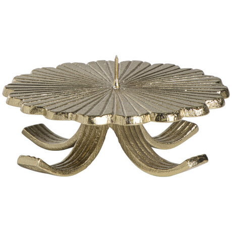 1+1 Gratis Leen Bakker - Kandelaar Reva Goudkleur - 13xØ7 Cm - Aluminium - Goudkleurig