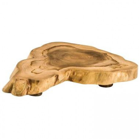 Decoratieplateau Jaimy - naturel - 7x40x40 cm - Leen Bakker