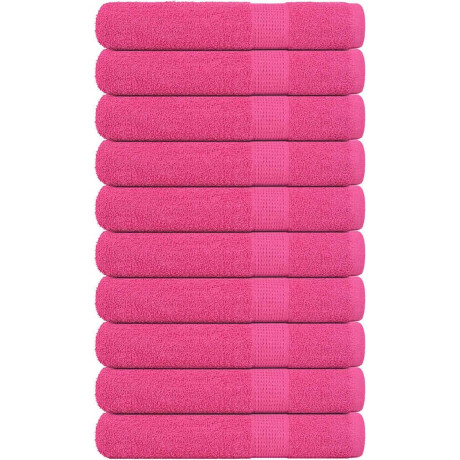 vidaXL - Handdoeken - 10 - st - 100x200 - cm - 360 - g/m² - 100% - katoen - roze