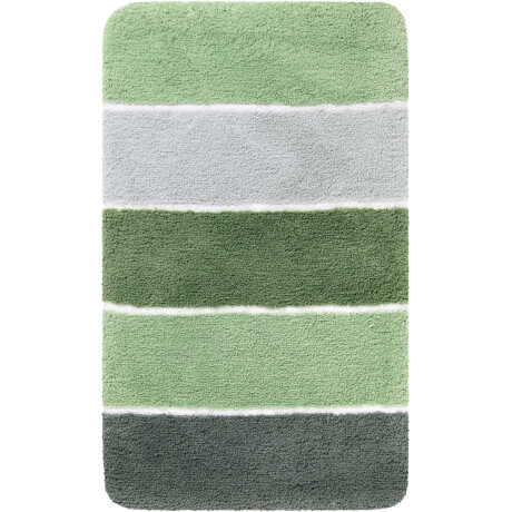 Homie Living - Rio Marina - Badmat - 55x65 cm - lindegroen - Douchemat Basic – Bestseller Gestreept Design – Comfortabel & Absorberend – Wasbaar en Antislip