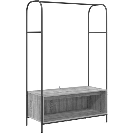 vidaXL - Kledingrek - Grijs - 100 - x - 44 - x - 160 - cm - Bewerkt - hout
