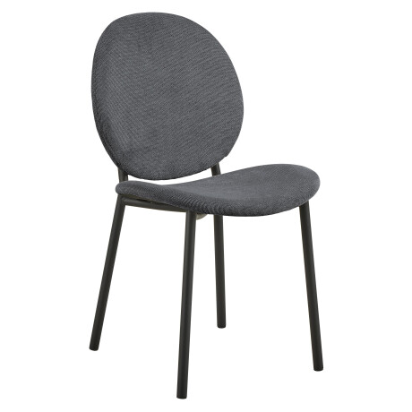Bendt Eetkamerstoel 'Vic' Geweven stof, kleur Antraciet