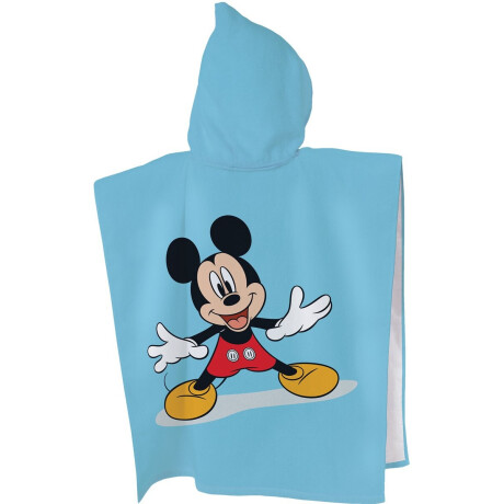 Disney Mickey Mouse Poncho Blue - 60 x 120 cm - Katoen