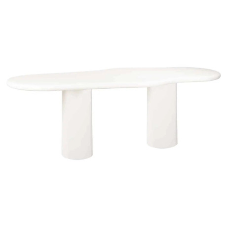 Richmond Organische Eettafel 'Bloomstone' 260 x 120cm, kleur Wit