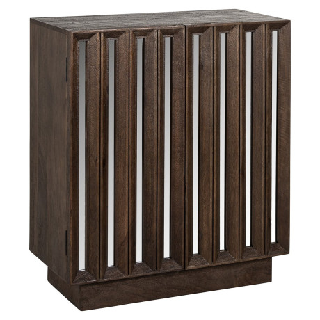Richmond Dressoir 'Bryant' Mangohout en spiegelglas, 80cm