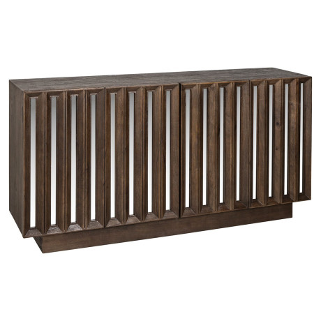Richmond Dressoir 'Bryant' Mangohout en spiegelglas, 162cm