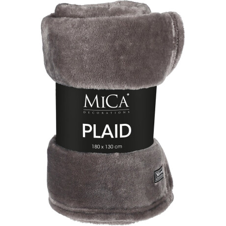 Mica Decorations Famke Fleece Plaid - L180 x B130 cm - Antraciet
