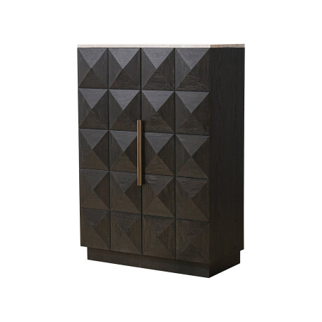 Richmond Opbergkast 'Claremont' Eiken en travertin, 139 x 95cm