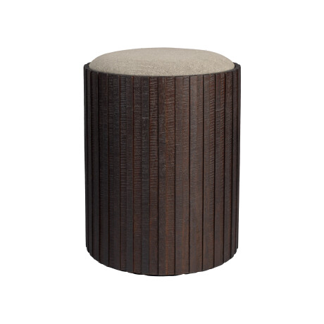 Dutchbone Poef 'Bay High' Met opbergruimte, Teakhout