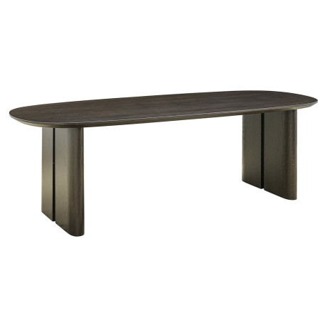 Richmond Ovale Eettafel 'Durban' Met verstelbare poten, Eiken, 300 x 100cm, kleur Bruin