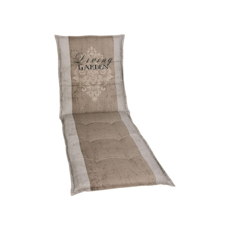 GO-DE Textil Tuinkussen (Kussen voor ligbed, Beige)
