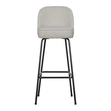 WOOOD Barkruk 'Vogue' Bouclé, kleur Naturel (zithoogte 80cm)