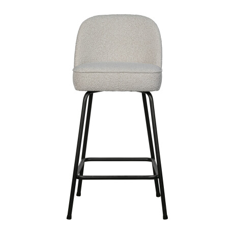 WOOOD Barkruk 'Vogue' Bouclé, kleur Naturel (zithoogte 65cm)