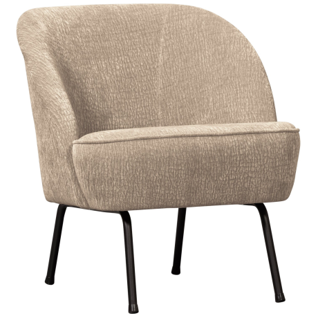 BePureHome Fauteuil 'Vogue' Chenille, kleur Zand