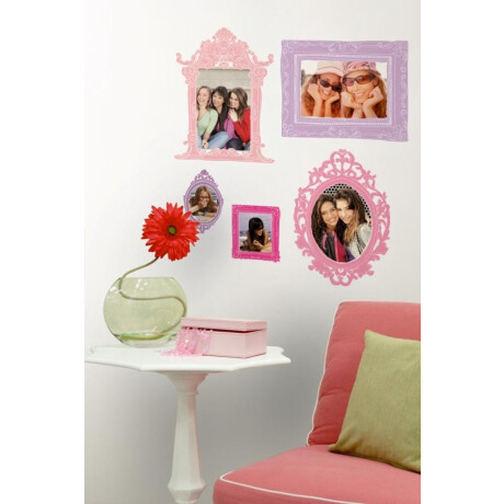 RoomMates muurstickers - Fotolijsten roze en paars