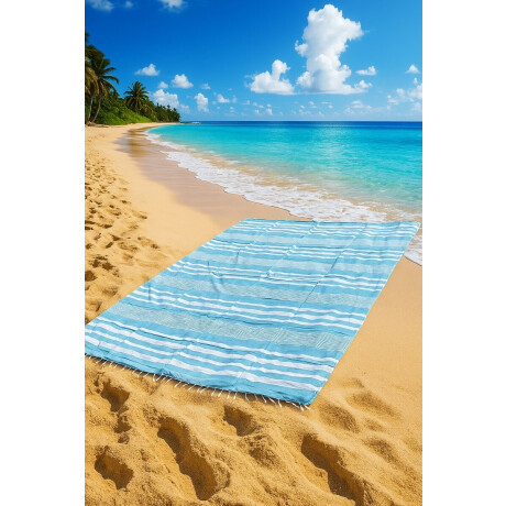 Luxe XXL 235 x 220cm Hamamdoek- XXL Groot Vakantie Strandlaken -tweepersoons Strandkleed - Katoenmix - Turqouise Wit Gestreept aesthetic - Sneldrogende Strandlakens - Bedsprei extra groot