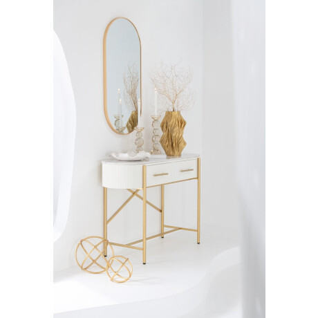 J-Line decoratie Bal Beeld - aluminium - goud - medium