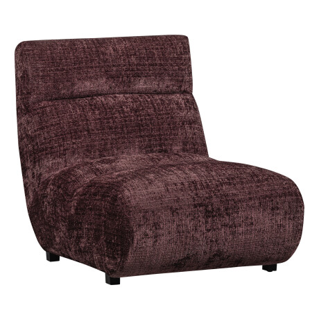 WOOOD Fauteuil 'Observe' Chenille, kleur Aubergine