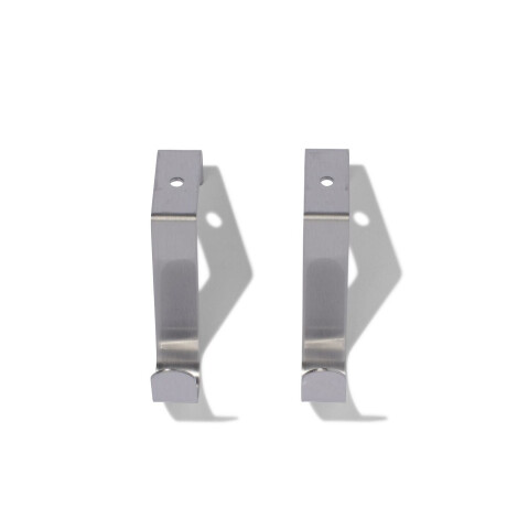 HEMA HEMA Deurhaken Rvs - 2 Stuks (grijs)