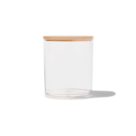 HEMA HEMA Organizer Rond Transparant Met Deksel Ø8.7x10.6 (transparant)